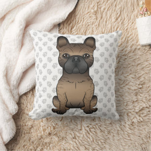 Brindle Französische Bulldogge / Frenchie Süßer Hu Kissen