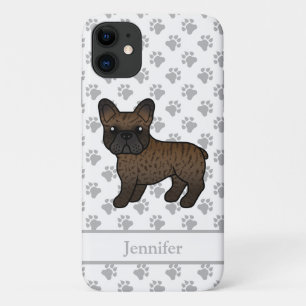 Brindle Französische Bulldogge Süßer Cartoon-Hund  Case-Mate iPhone Hülle