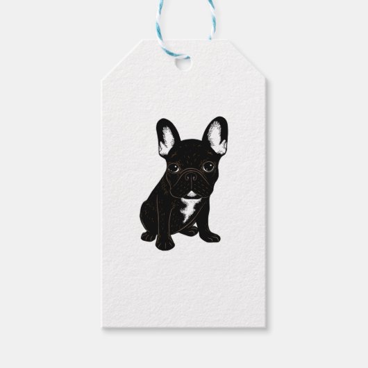 Brindle French Bulldog Geschenkanhänger (Vorderseite)