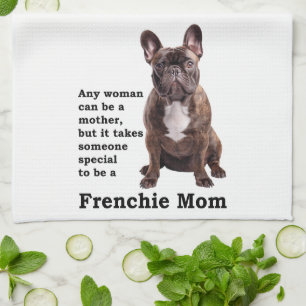 Brindle French Bulldog Mama Geschirrtuch