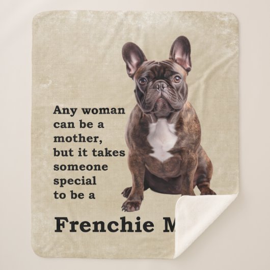Brindle French Bulldog Mama Sherpadecke (Vorderseite)