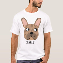 Brindle French Bulldog Personalisierter T - Shirt