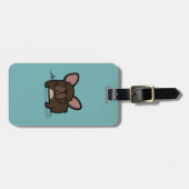 Brindle Frenchie Gepäckanhänger (Vorderseite horizontal)