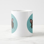 Brindle Frenchie Jumbo-Tasse (Vorderseite)