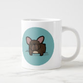 Brindle Frenchie Jumbo-Tasse (Rechts)
