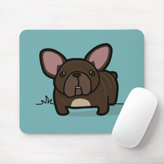 Brindle Frenchie Mousepad (Mit Mouse)