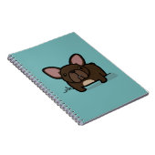 Brindle Frenchie Notizblock (Rechte Seite)