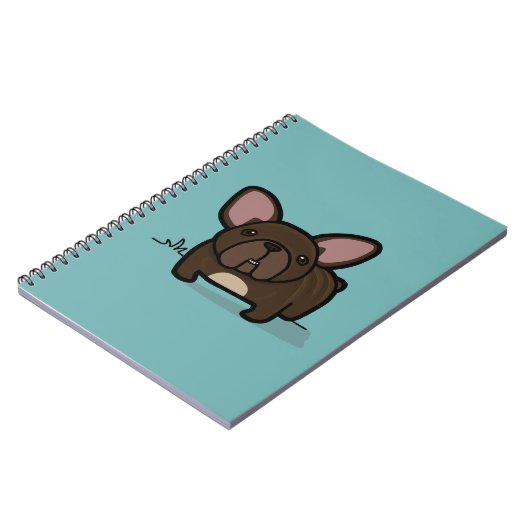 Brindle Frenchie Notizblock (Linke Seite)