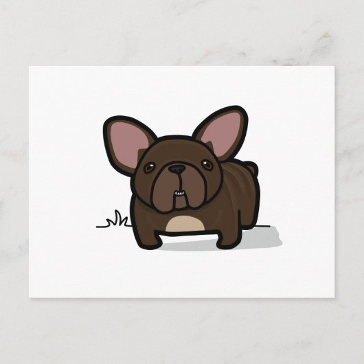 Brindle Frenchie Postkarte (Vorderseite)