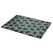 Brindle Frenchie Schneidebrett (Ecke)