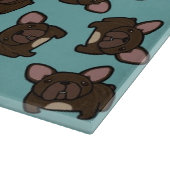Brindle Frenchie Schneidebrett (Ecke)