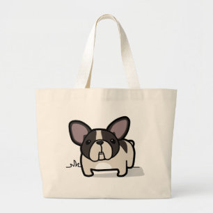 Brindle geschecktes Frenchie Jumbo Stoffbeutel