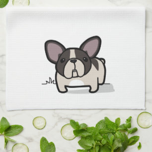 Brindle geschecktes Frenchie Küchentuch