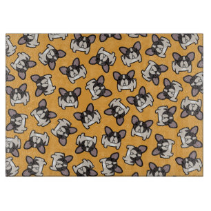 Brindle geschecktes Frenchie Schneidebrett