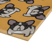 Brindle geschecktes Frenchie Schneidebrett (Ecke)