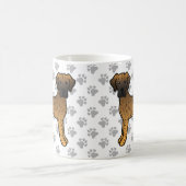 Brindle Great Dane Niedlich Cartoon Dog Kaffeetasse (Mittel)