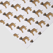 Brindle Great Dane Niedlich Cartoon Dog Muster Seidenpapier (Ausschnitt)