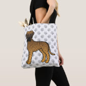 Brindle Great Dane Niedlich Cartoon Dog Tasche (Von Nahem)