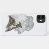 Brindle Greyhound Dog Art Case-Mate iPhone Hülle (Rückseite (Horizontal))