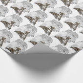 Brindle Greyhound Dog Art Geschenkpapier (Ecke)