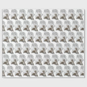 Brindle Greyhound Dog Art Geschenkpapier (Flach)