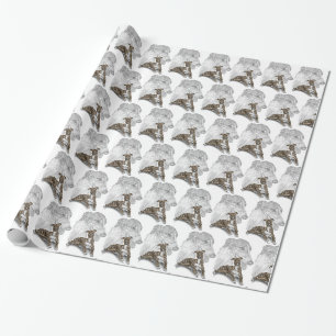 Brindle Greyhound Dog Art Geschenkpapier