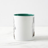Brindle Greyhound Dog Art Tasse (Zentrum)