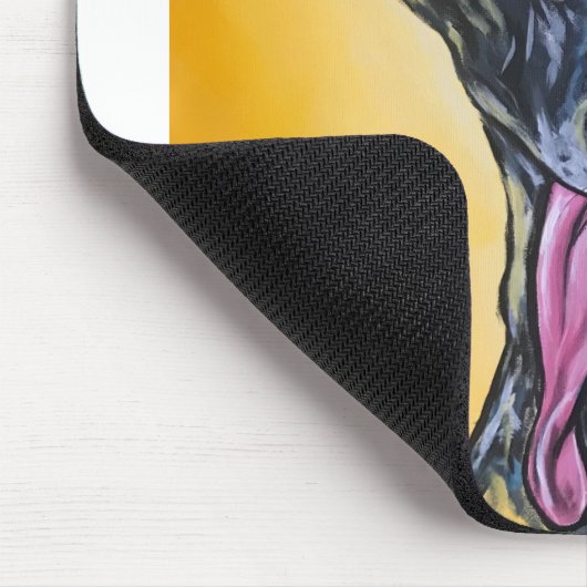 Brindle Greyhound Mousepad (Ecke)