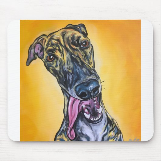 Brindle Greyhound Mousepad (Vorne)