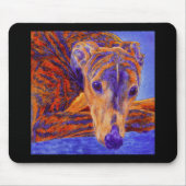 Brindle Greyhound Mousepad - "Ace" (Vorne)