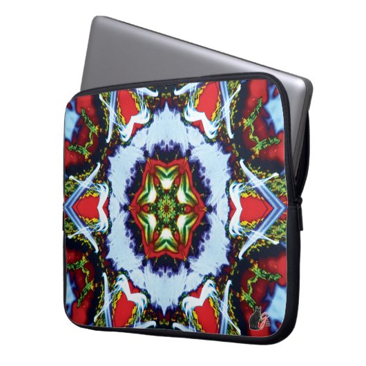Brindle Kaleidoscope Laptopschutzhülle (Vorderseite Links)