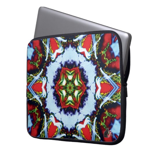 Brindle Kaleidoscope Laptopschutzhülle (Vorderseite Links)
