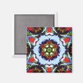 Brindle Kaleidoscope Magnet (Vorderseite/Rückseite)