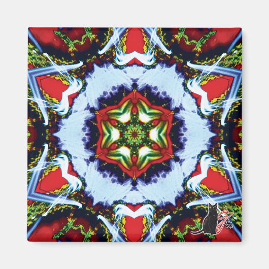 Brindle Kaleidoscope Magnet (Vorne)