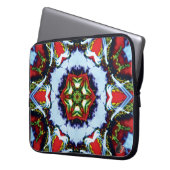 Brindle Kaleidoskop Laptopschutzhülle (Vorderseite Links)