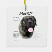 Brindle Mastiff History Keramikornament (Vorderseite)