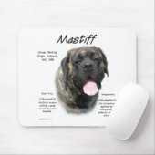Brindle Mastiff History Mousepad (Mit Mouse)