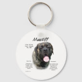 Brindle Mastiff History Schlüsselanhänger (Rückseite)