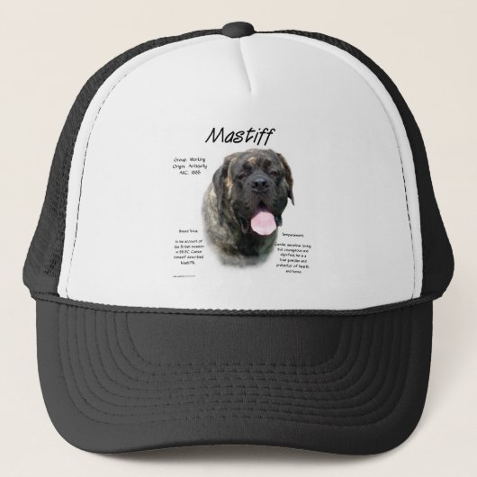 Brindle Mastiff History Truckerkappe (Vorderseite)