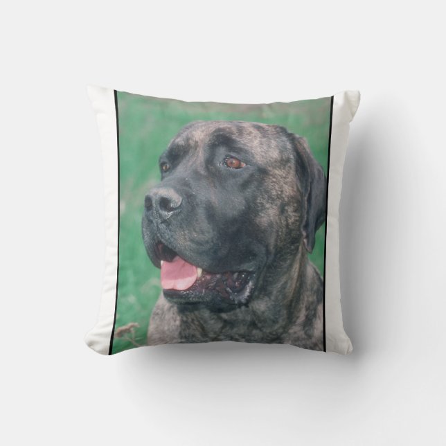 Brindle Mastiff-Kissen Kissen (Vorderseite)