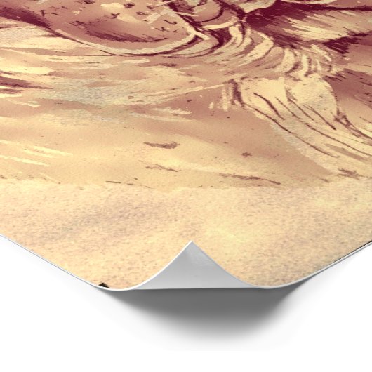 Brindle Mastiff Poster von Carol Zeock (Ecke)