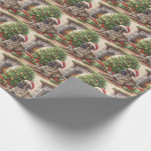 Brindle-Mastiff-Weihnachtspapier Geschenkpapier (Ecke)