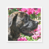 Brindle Mastiff Welpe Serviette (Vorderseite)