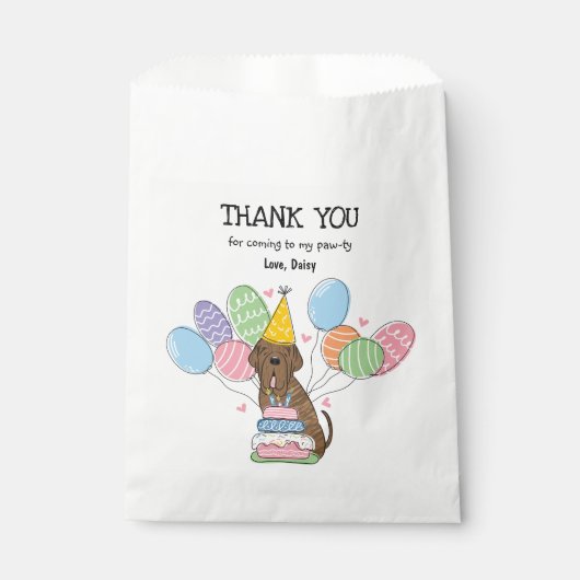 Brindle Neapolitan Mastiff Dog Geschenktütchen (Vorderseite)