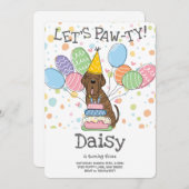 Brindle Neapolitan Mastiff Hund Geburtstag Einladung (Vorne/Hinten)