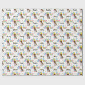 Brindle Neapolitan Mastiff Hund Geburtstag Geschenkpapier (Flach)