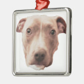 BRINDLE PIT BULL ORNAMENT AUS METALL (Links)