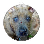 Brindle Pit Bull Puppy von Shirley Taylor Dartscheibe (vorne)