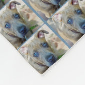 Brindle Pit Bull Puppy von Shirley Taylor Fleecedecke (Ecke)