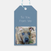 Brindle Pit Bull Puppy von Shirley Taylor Geschenkanhänger (Vorderseite)